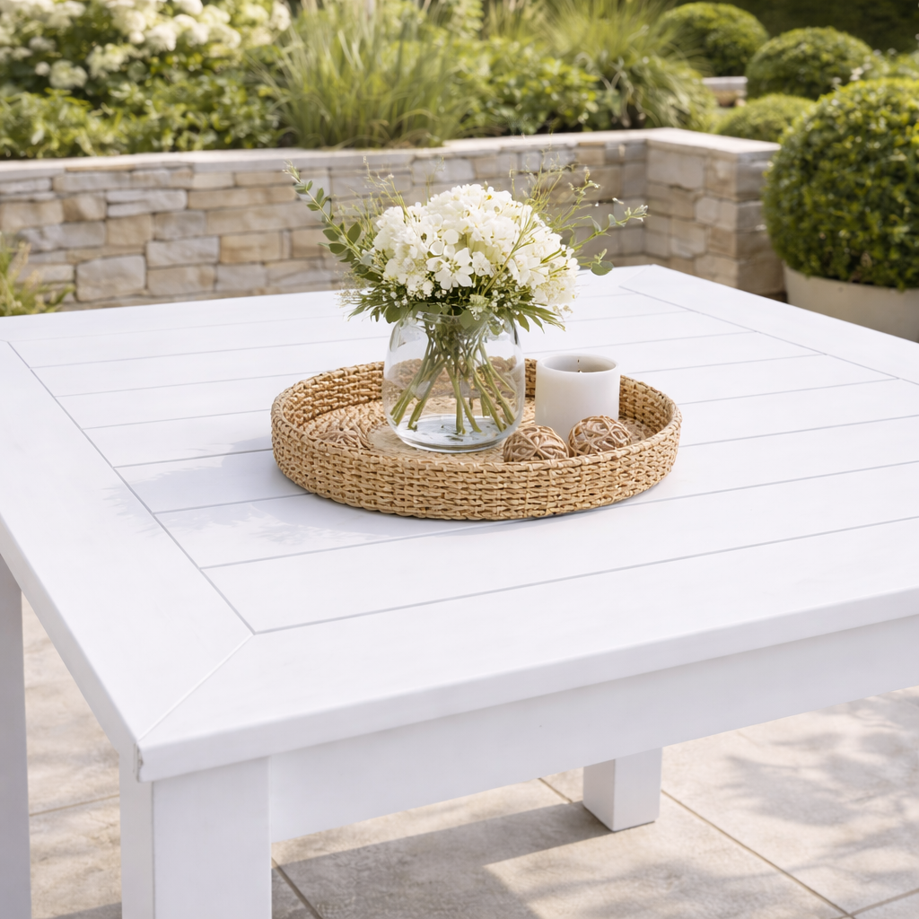 Winawood Wood Effect Square Dining Table - L98.3cm x D98.3cm x H76cm