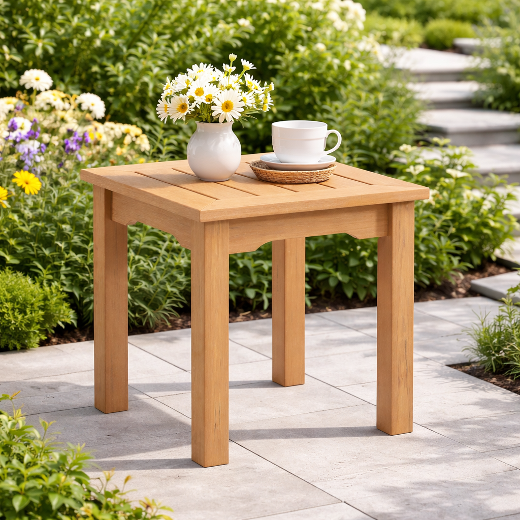 Winawood Wood Effect Side Table - L49.3cm x D49.3cm x H53cm