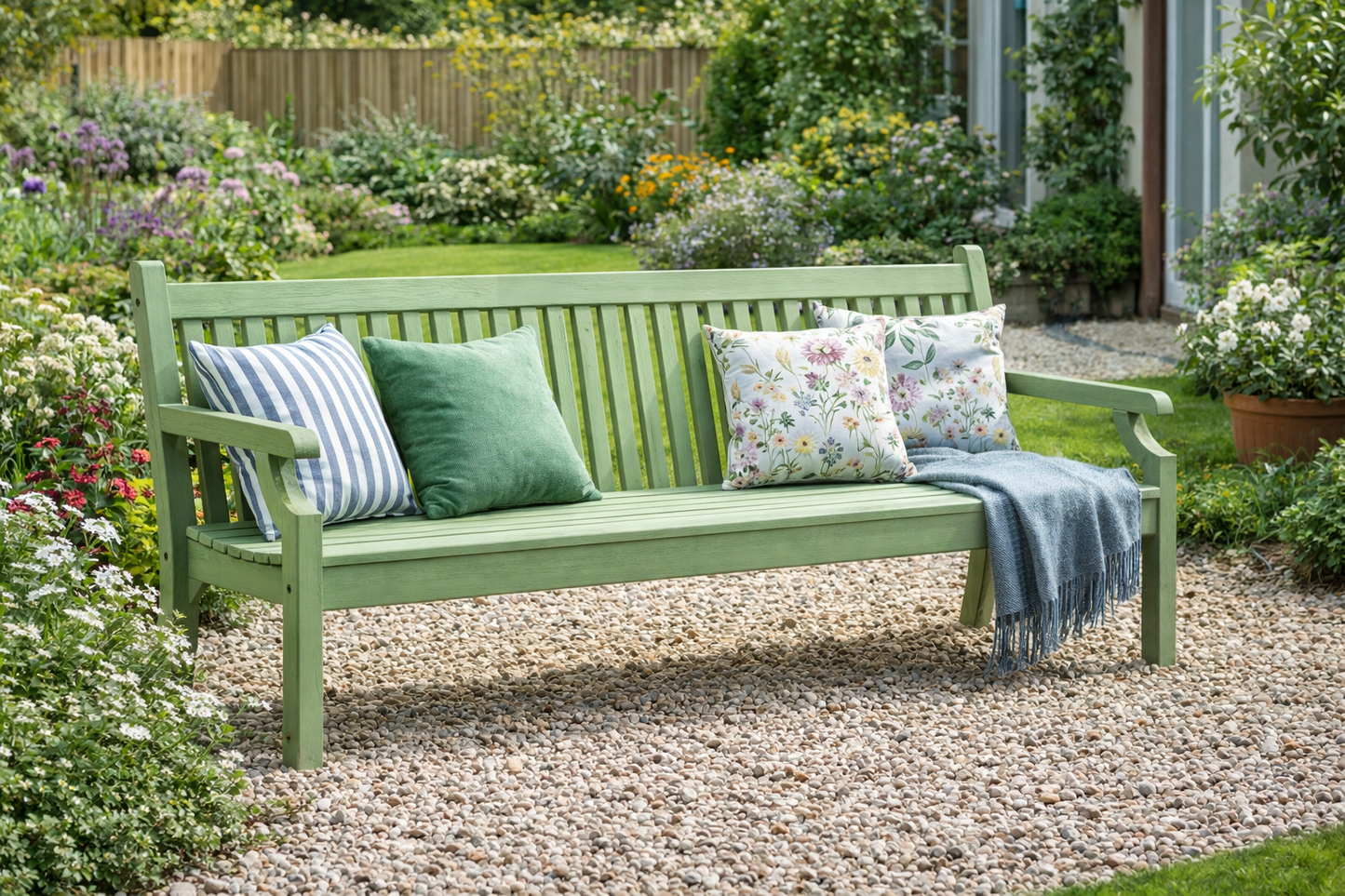 Winawood Sandwick 4 Seater Wood Effect Bench