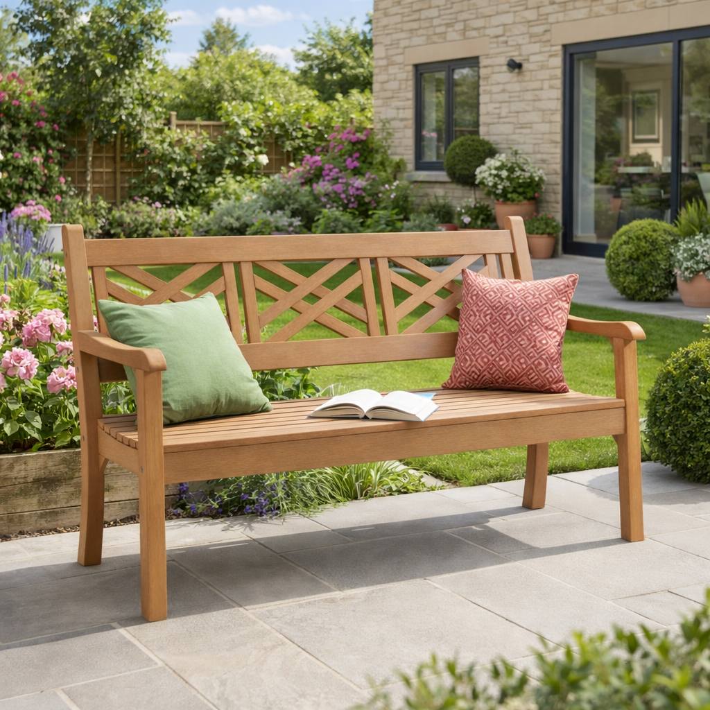 Winawood Speyside 3 Seater Wood Effect Bench