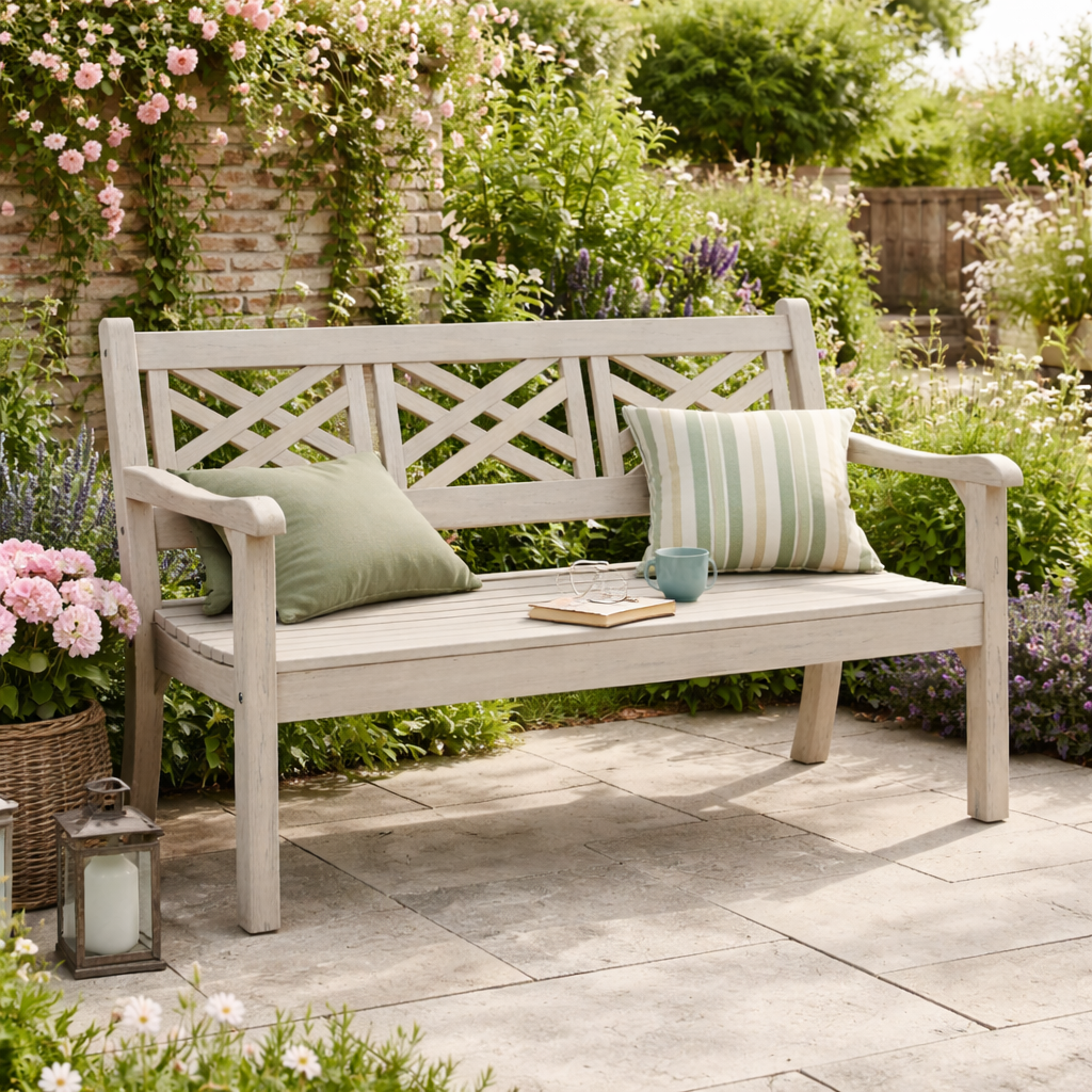 Winawood Speyside 3 Seater Wood Effect Bench
