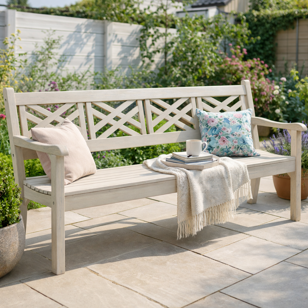 Winawood Speyside 4 Seater Wood Effect Bench