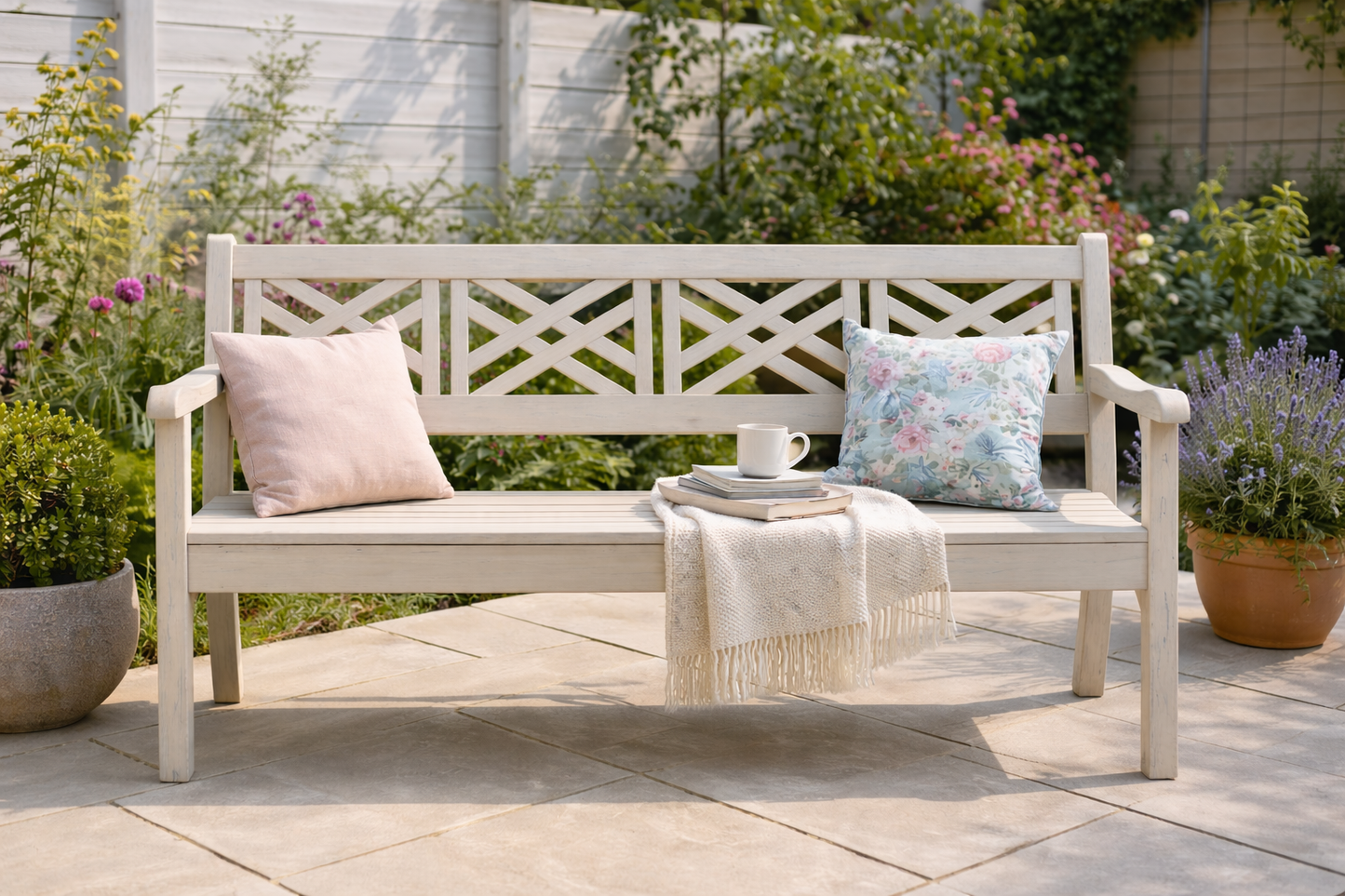 Winawood Speyside 4 Seater Wood Effect Bench