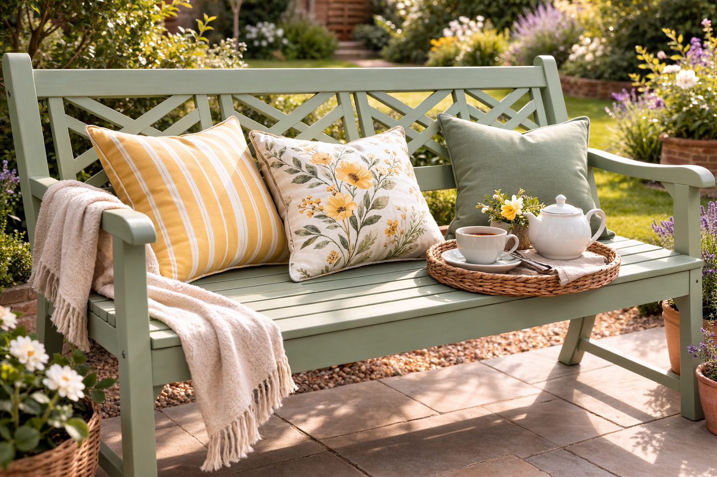 Winawood Speyside 4 Seater Wood Effect Bench