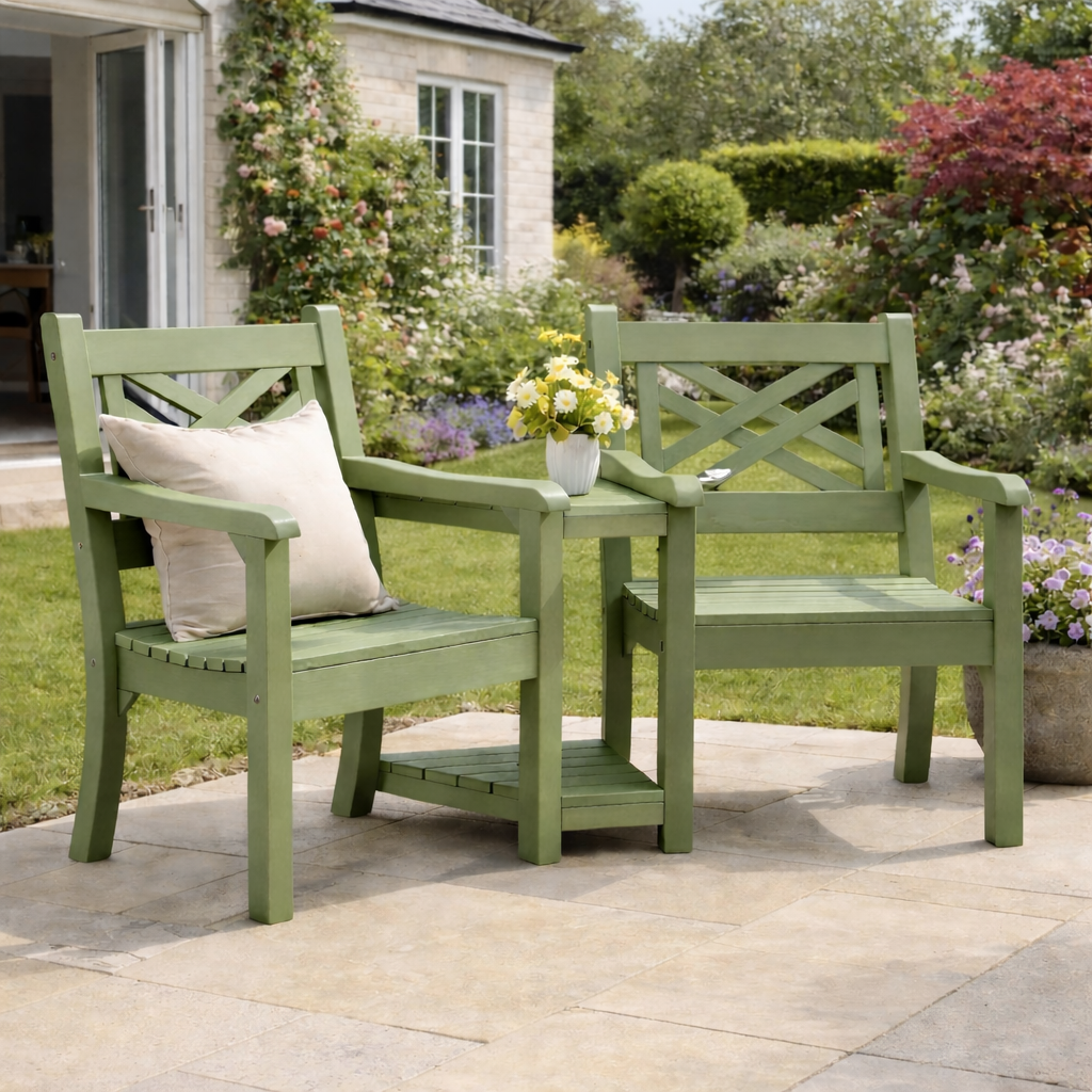 Winawood Speyside Wood Effect Love Seat