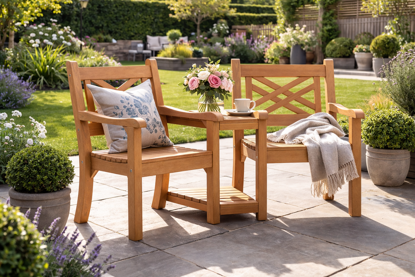 Winawood Speyside Wood Effect Love Seat