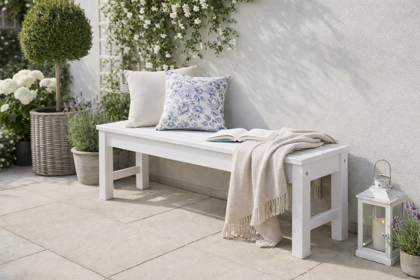 Winawood Backless 2 Seater Wood Effect Bench