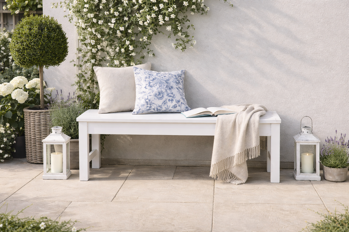 Winawood Backless 2 Seater Wood Effect Bench