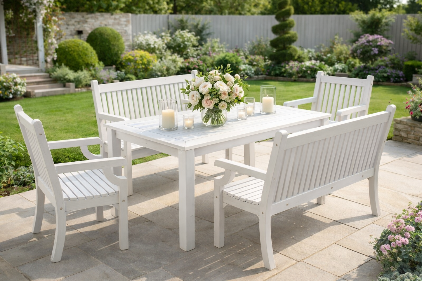 Winawood Sandwick Rectangular Dining Set with Bench