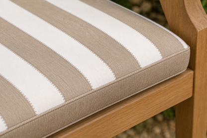Winawood Double Sided 2 Seater Bench Cushion - Stripes/Solid