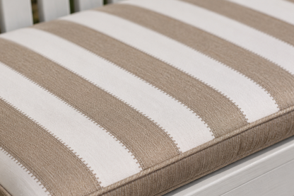 Winawood Double Sided 2 Seater Bench Cushion - Stripes/Solid