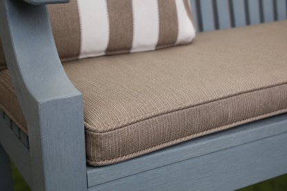 Winawood Double Sided 2 Seater Bench Cushion - Stripes/Solid