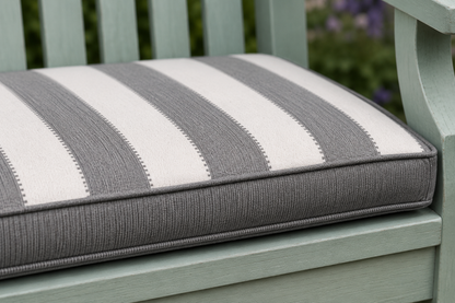 Winawood Double Sided 2 Seater Bench Cushion - Stripes/Solid