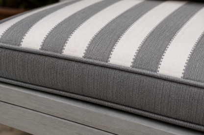 Winawood Double Sided 2 Seater Bench Cushion - Stripes/Solid