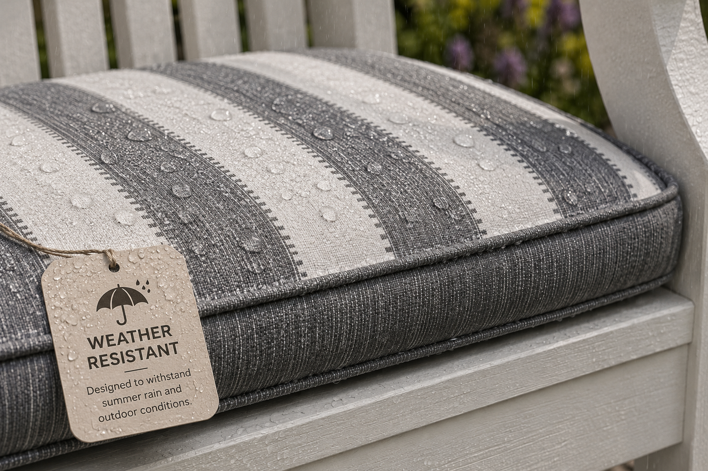 Winawood Double Sided Armchair Cushion - Stripes/Solid