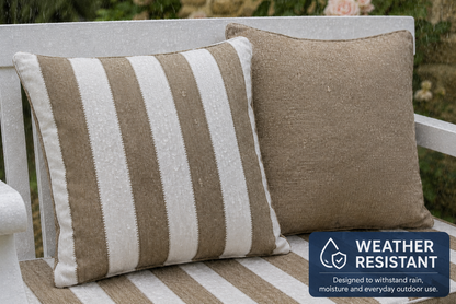 Winawood Double Sided Scatter Cushion Set of 2 - Stripes/Solid