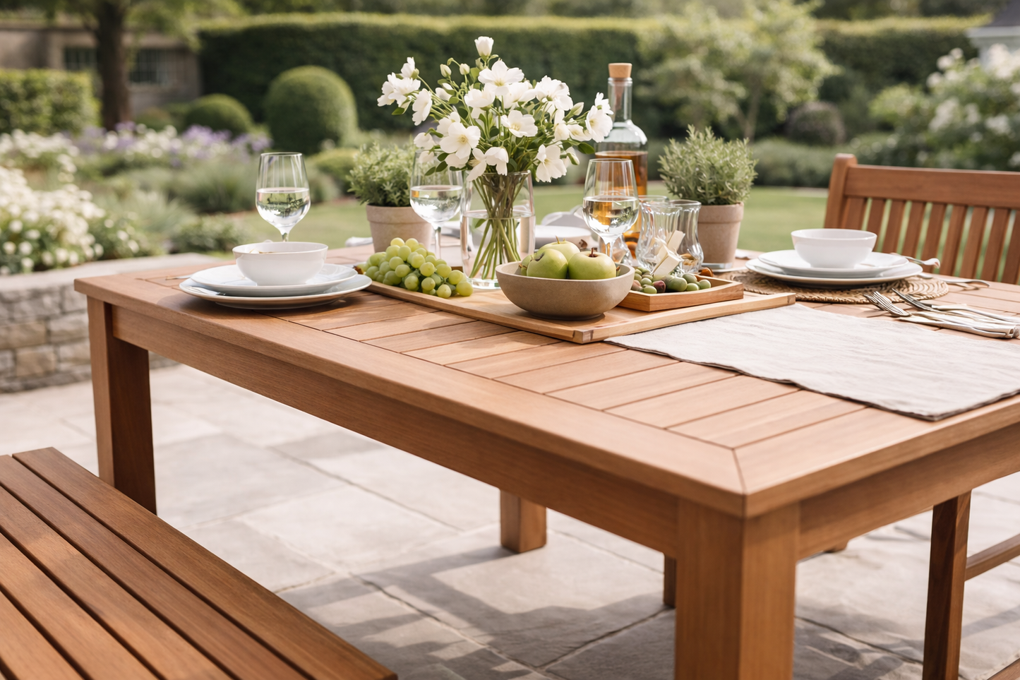 Winawood Sandwick Rectangular Dining Set with Backless Bench