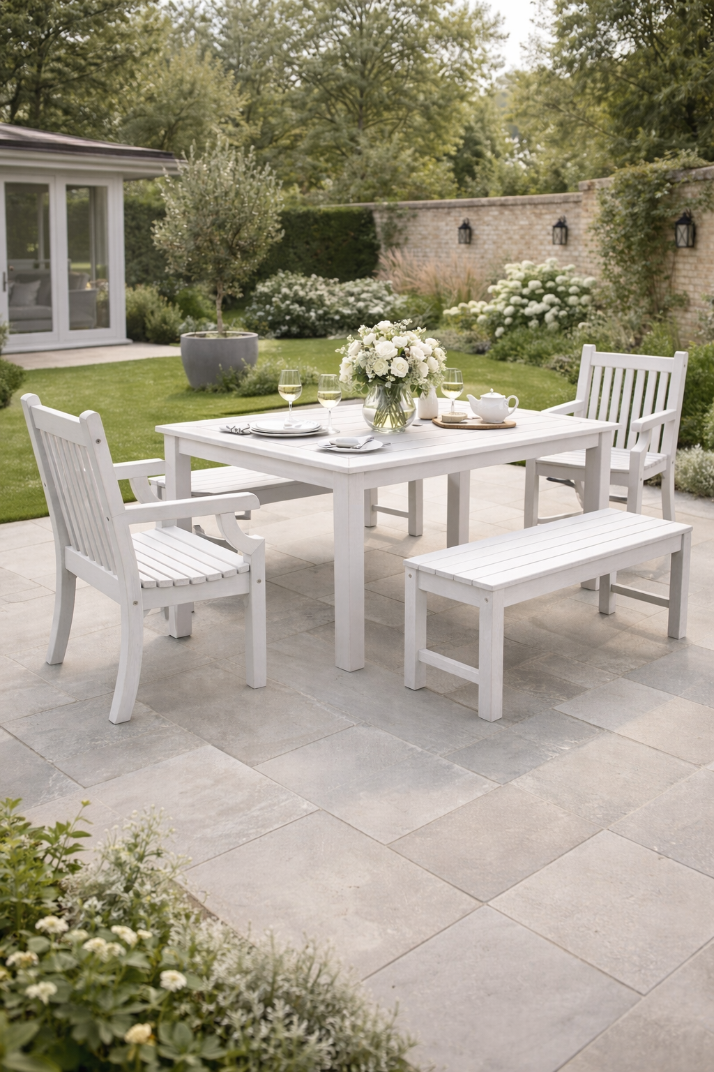 Winawood Sandwick Rectangular Dining Set with Backless Bench