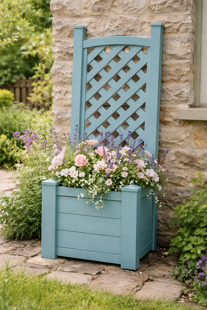 Winawood Blenheim Square Planter with Trellis
