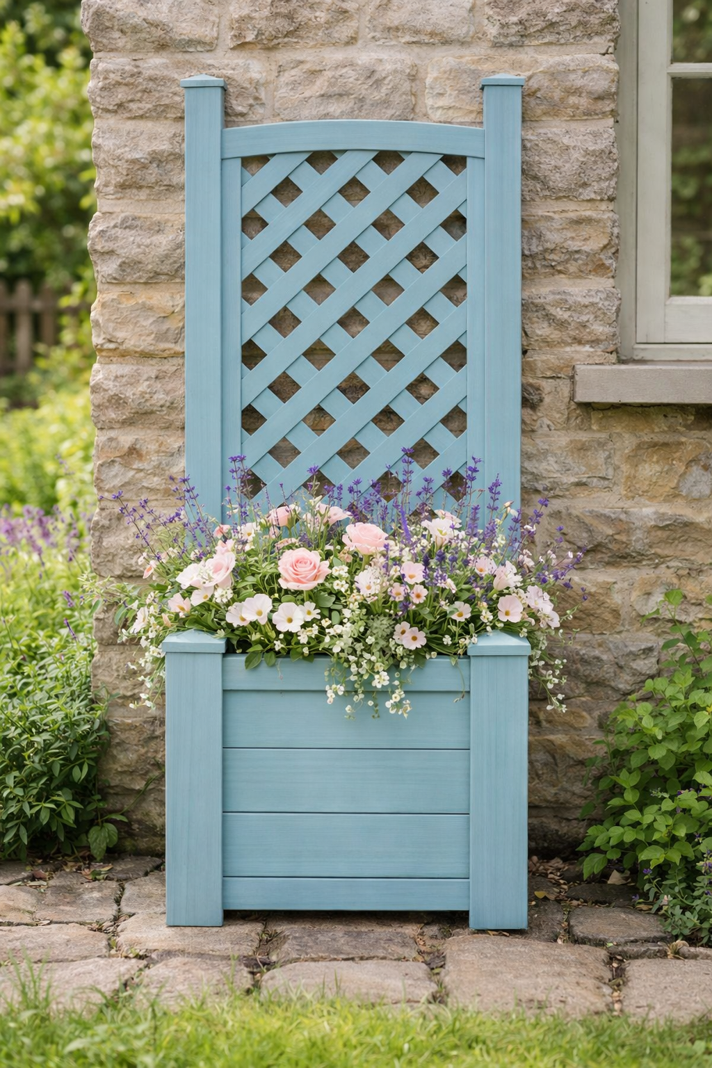 Winawood Blenheim Square Planter with Trellis