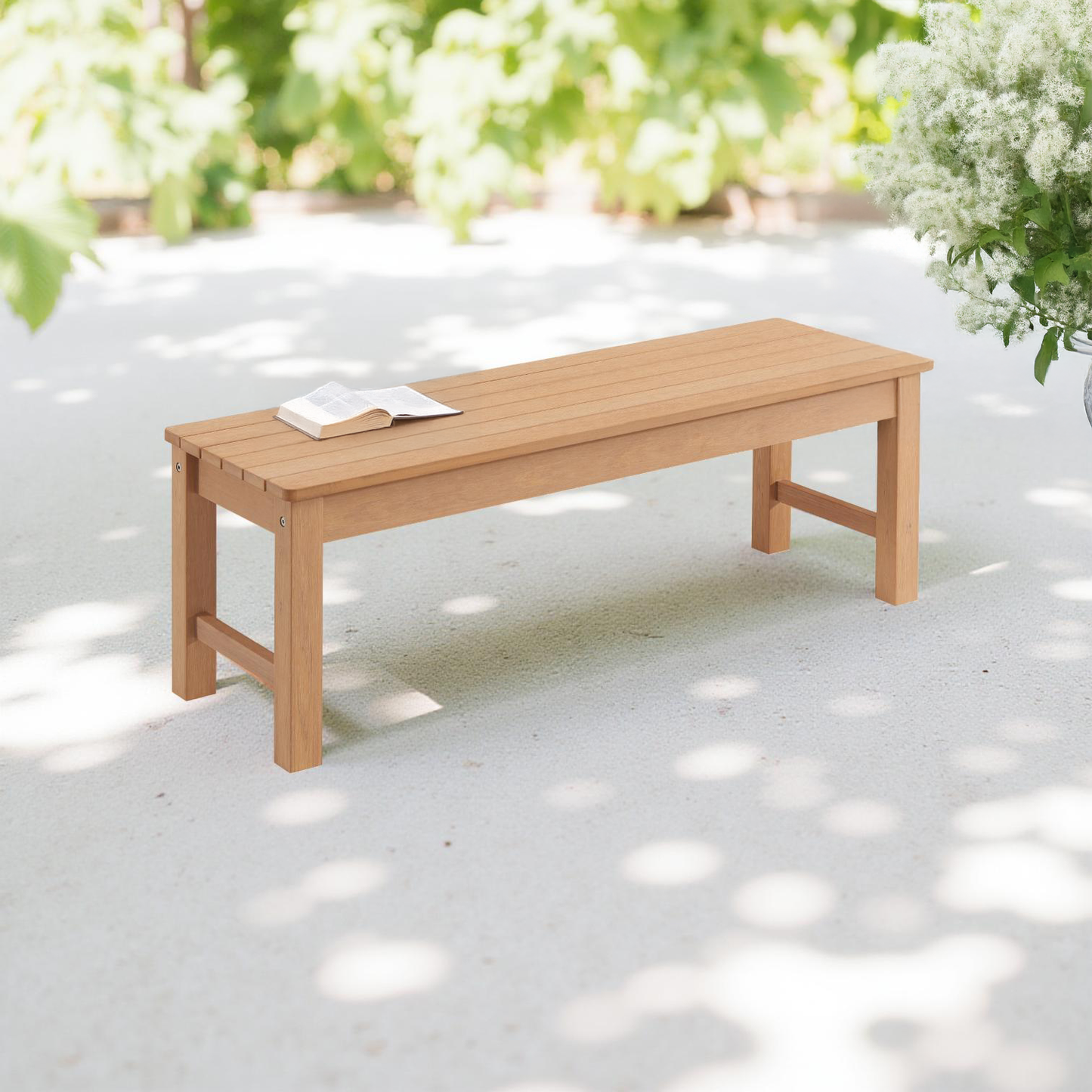 Winawood Backless 2 Seater Wood Effect Bench
