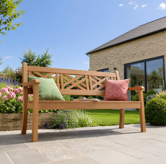 Winawood Speyside 3 Seater Wood Effect Bench