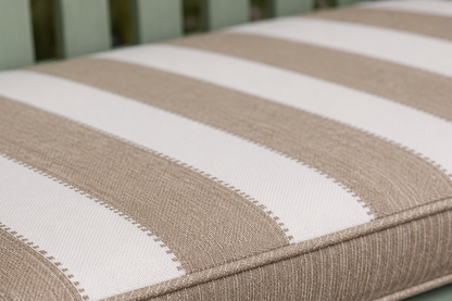 Winawood Double Sided 3 Seater Bench Cushion - Stripes/Solid