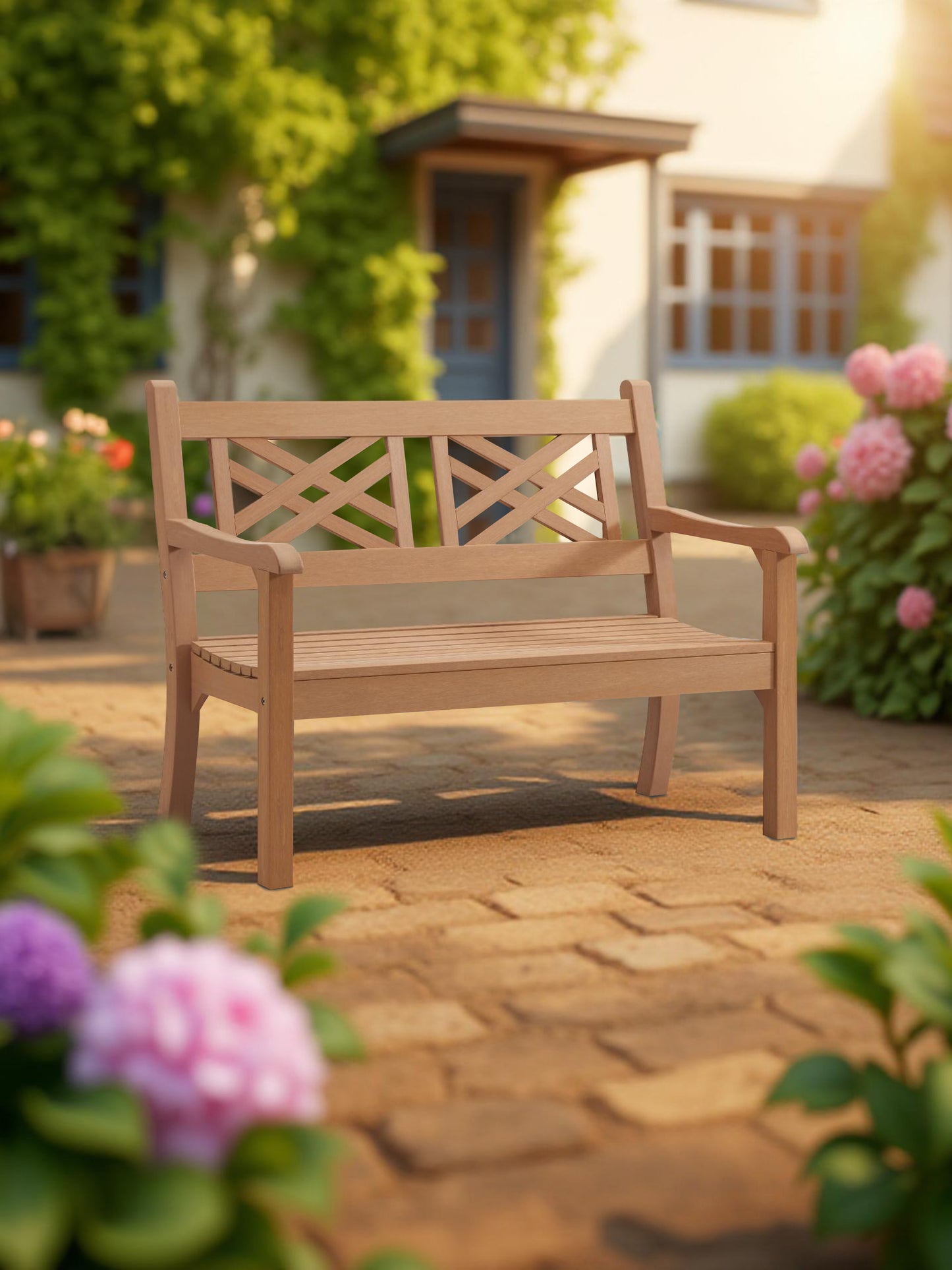 Winawood Speyside 2 Seater Wood Effect Bench