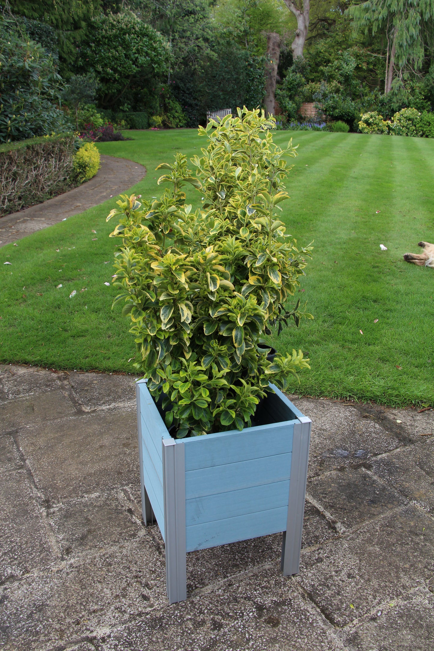 Winawood Wood Effect Square Raised Planter