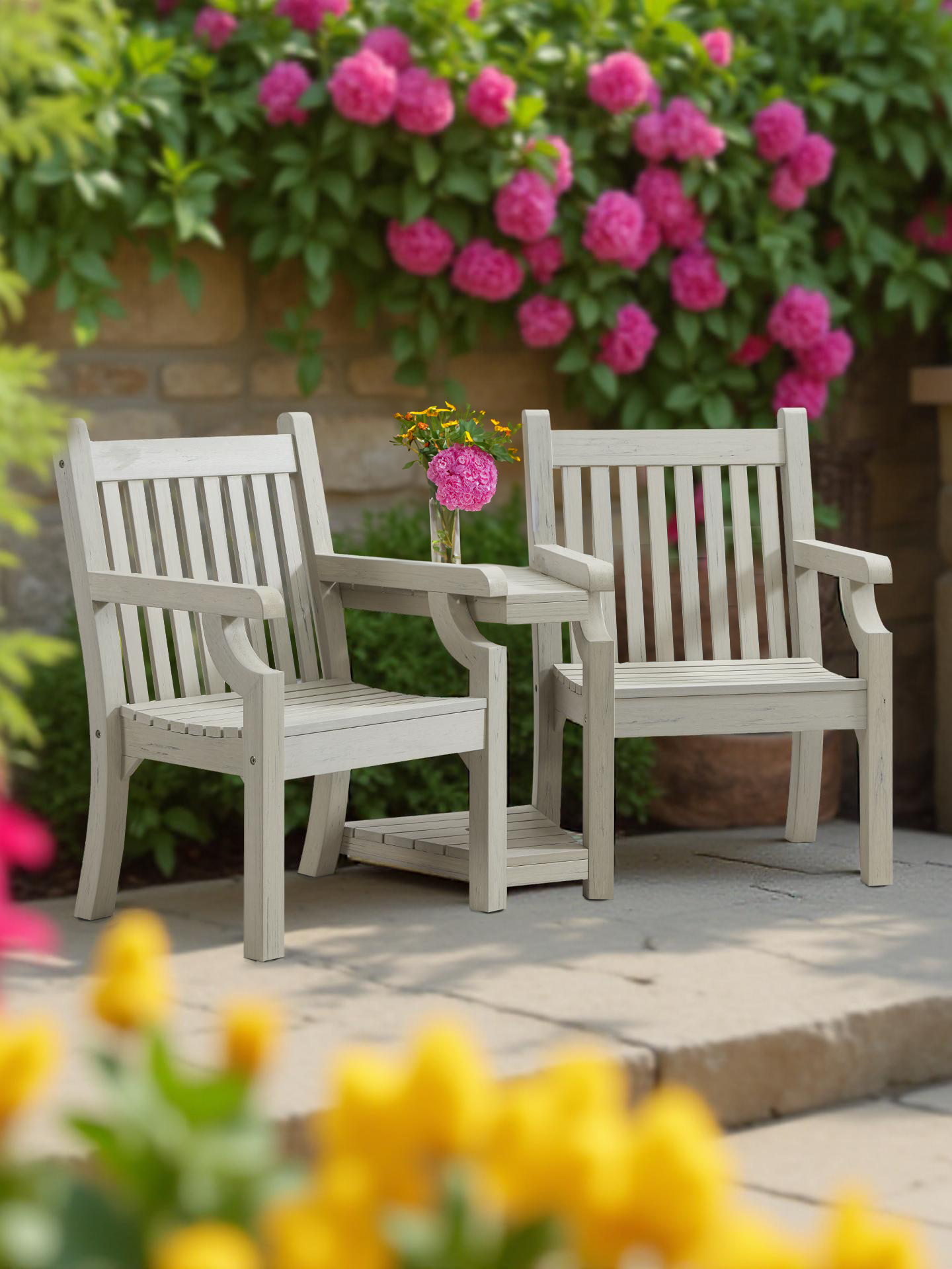 Winawood Sandwick Wood Effect Love Seat