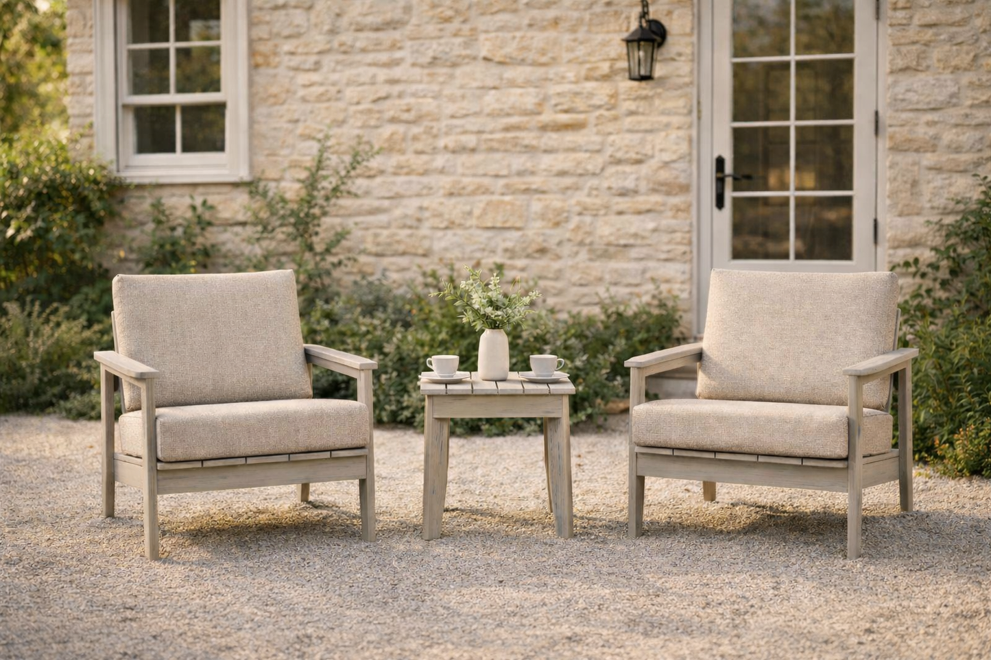 Winawood Skara Wood Effect Bistro Set