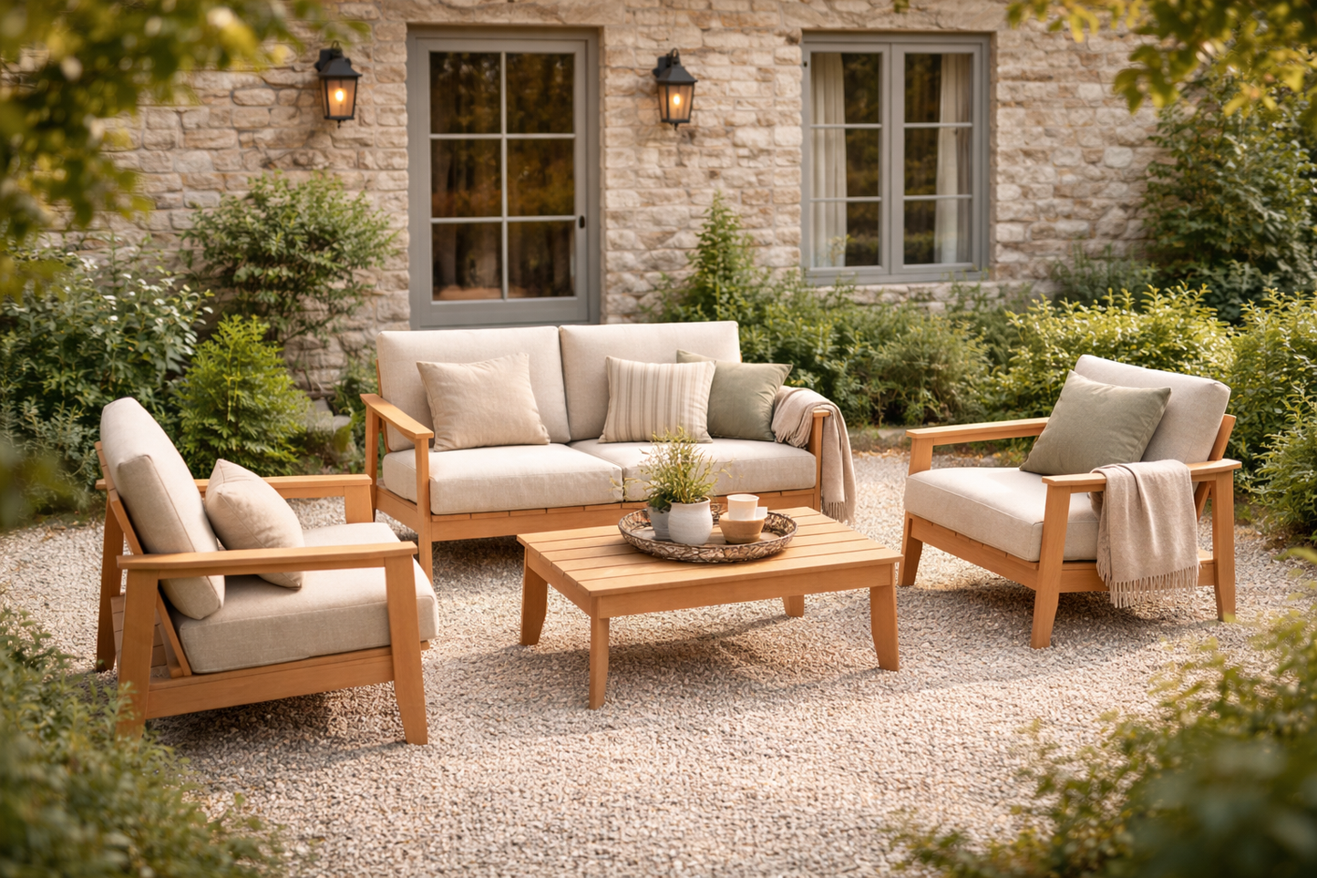 Winawood Skara Wood Effect Lounge Set
