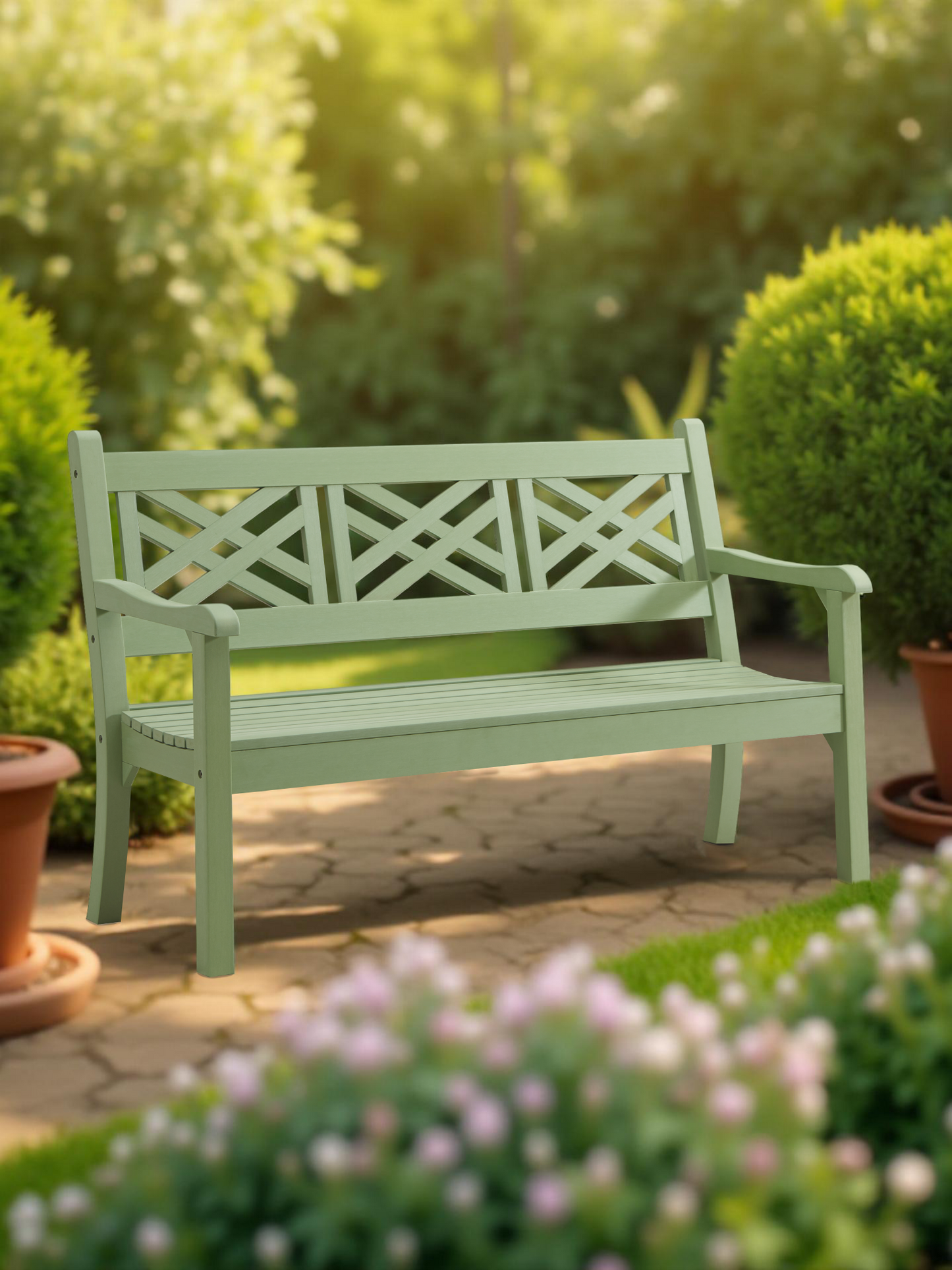 Winawood Speyside 3 Seater Wood Effect Bench