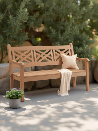 Winawood Speyside 3 Seater Wood Effect Bench