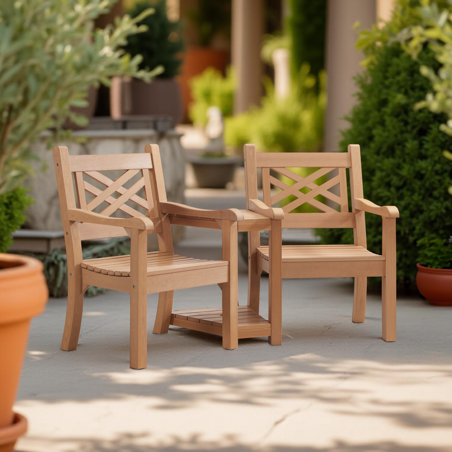 Winawood Speyside Wood Effect Love Seat