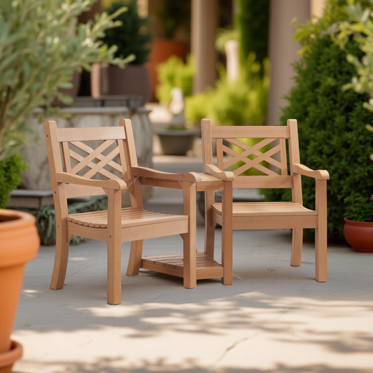 Winawood Speyside Wood Effect Love Seat