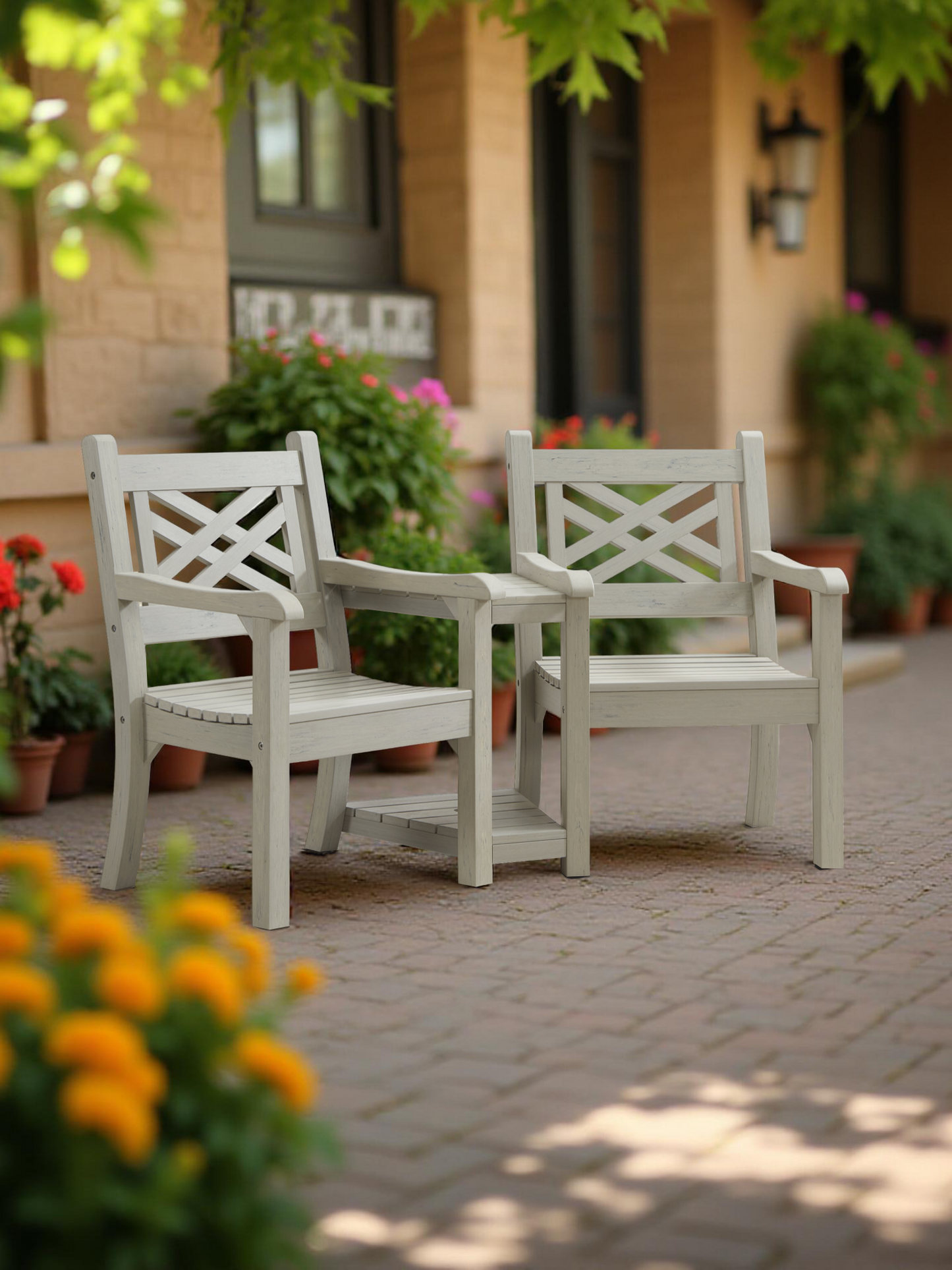 Winawood Speyside Wood Effect Love Seat