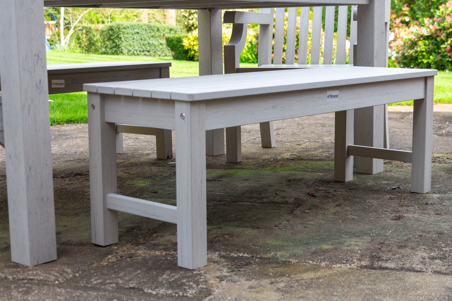 Winawood Backless 2 Seater Wood Effect Bench