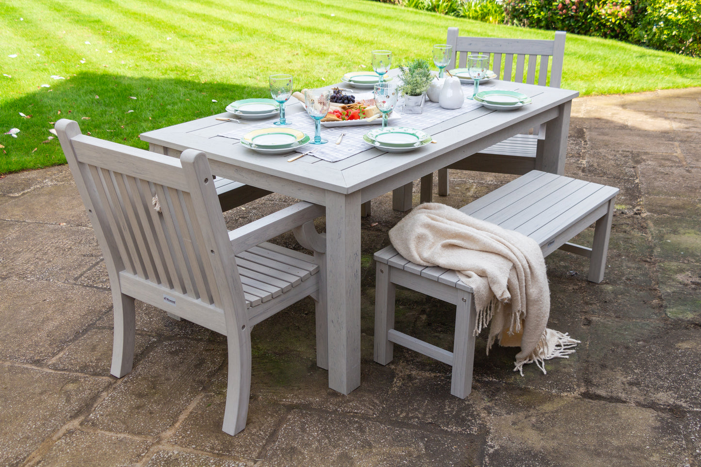 Winawood Backless 2 Seater Wood Effect Bench