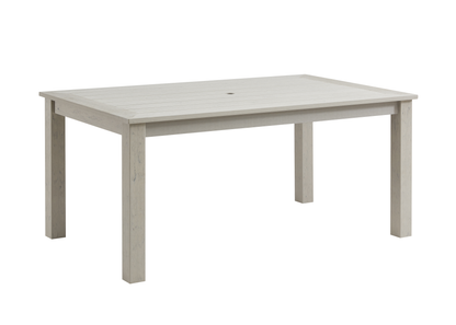 Winawood Wood Effect Rectangular Dining Table - L170cm x D98.3cm x H76cm - Stone Grey