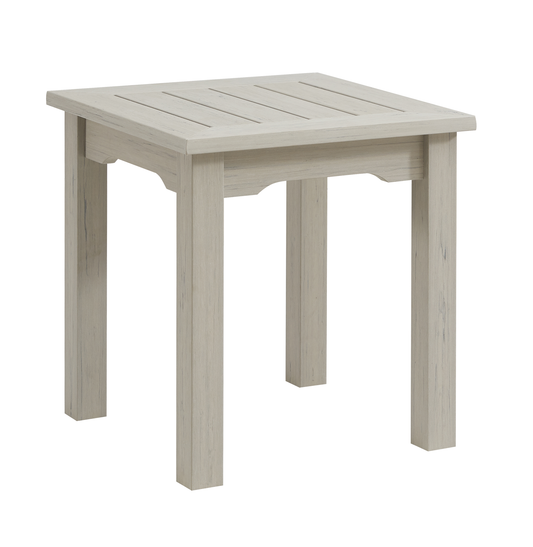 Winawood Wood Effect Side Table - L49.3cm x D49.3cm x H53cm - Stone Grey