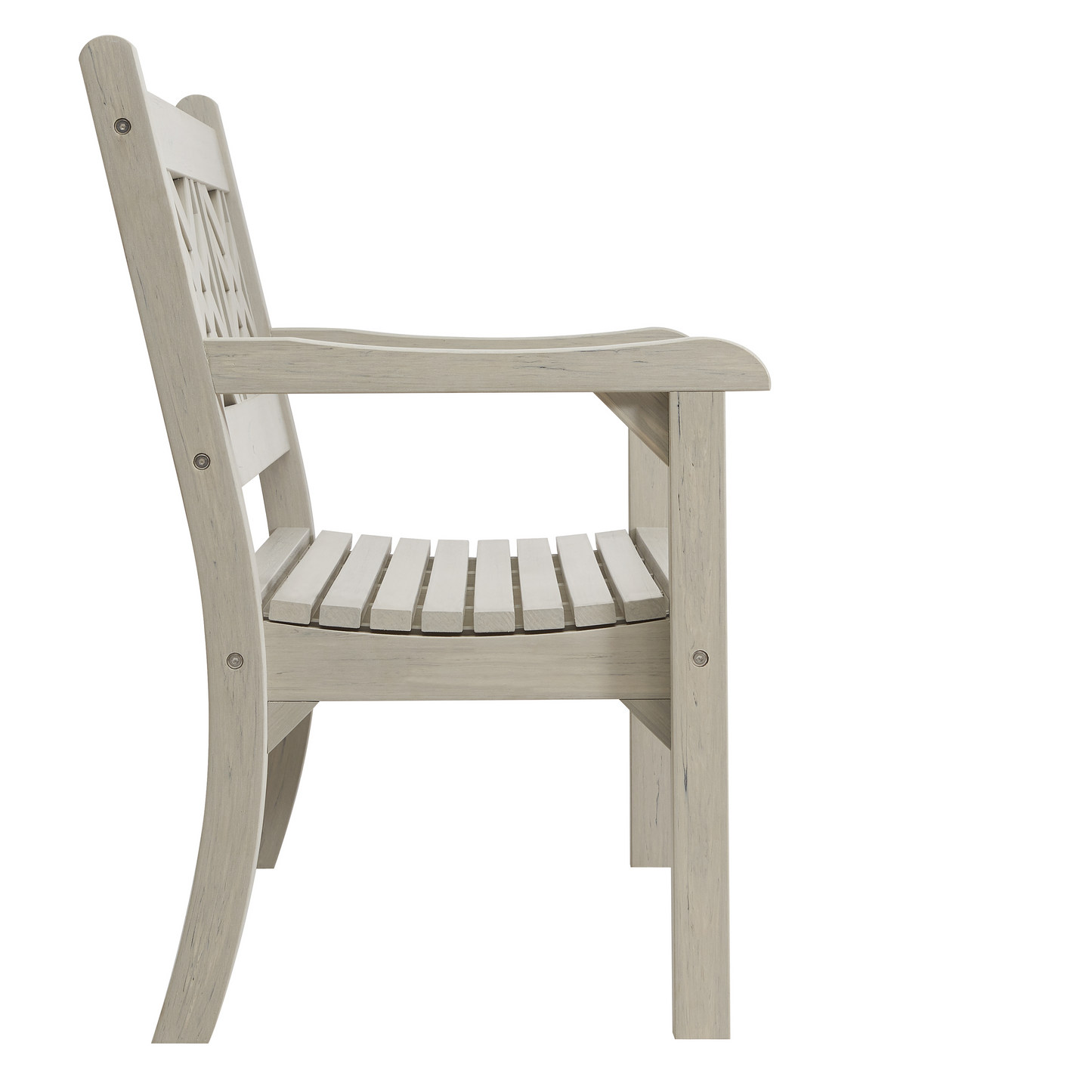 Winawood Speyside 2 Seater Wood Effect Bench - Stone Grey