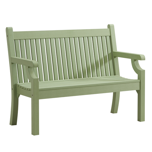 Winawood Sandwick 2 Seater Wood Effect Bench - Duck Egg Green