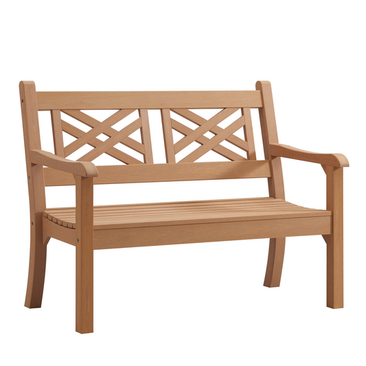 Winawood Speyside 2 Seater Wood Effect Bench - New Teak