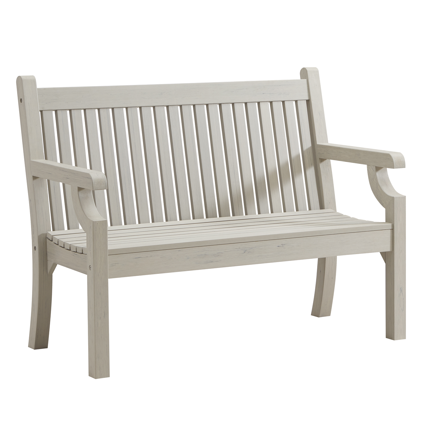Winawood Sandwick 2 Seater Wood Effect Bench - Stone Grey