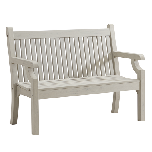 Winawood Sandwick 2 Seater Wood Effect Bench - Stone Grey