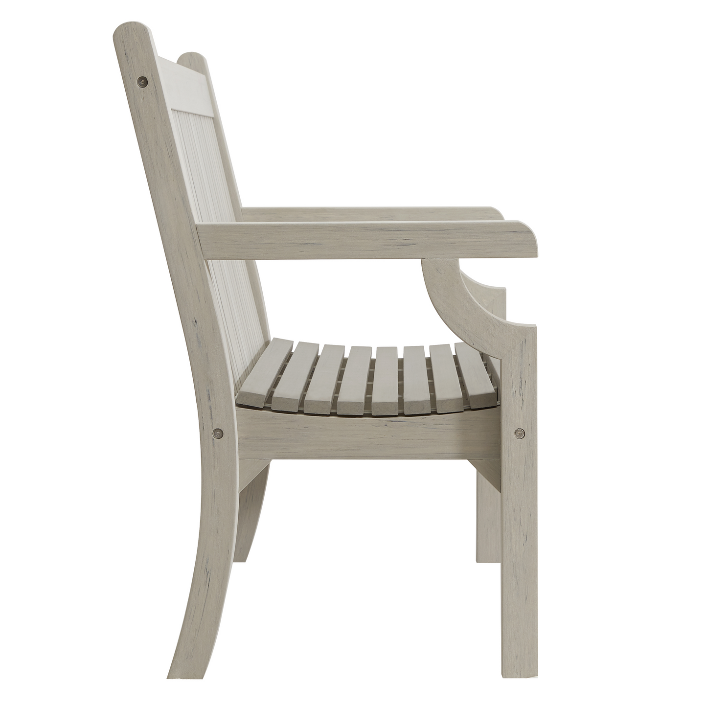 Winawood Sandwick 2 Seater Wood Effect Bench - Stone Grey
