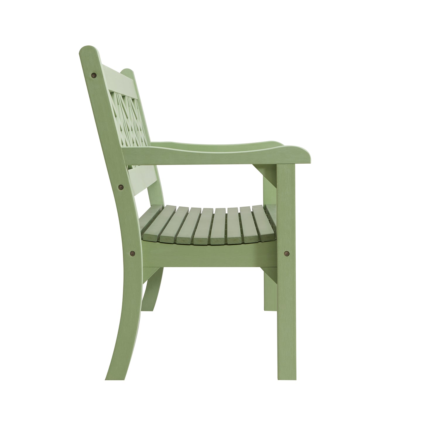 Winawood Speyside 3 Seater Wood Effect Bench - Duck Egg Green