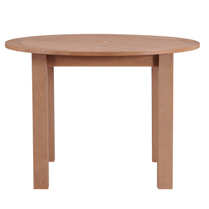 Winawood Wood Effect Round Dining Table - L110cm x D110cm x H76cm