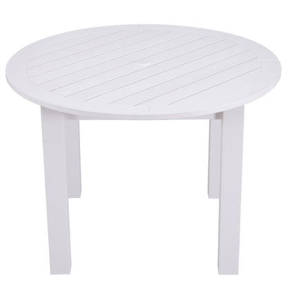 Winawood Wood Effect Round Dining Table - L110cm x D110cm x H76cm